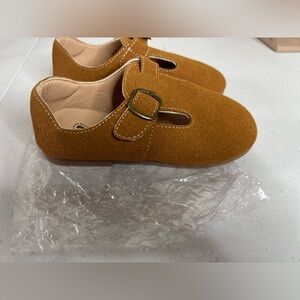 Little Girl Suede Nubuck Mary Jane Shoes Clogs Size 11-12 Buckle Casual Everyday